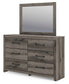 Graystorm Twin Panel Storage Bed with Mirrored Dresser, Chest and Nightstand