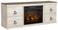 Willowton TV Stand with Electric Fireplace