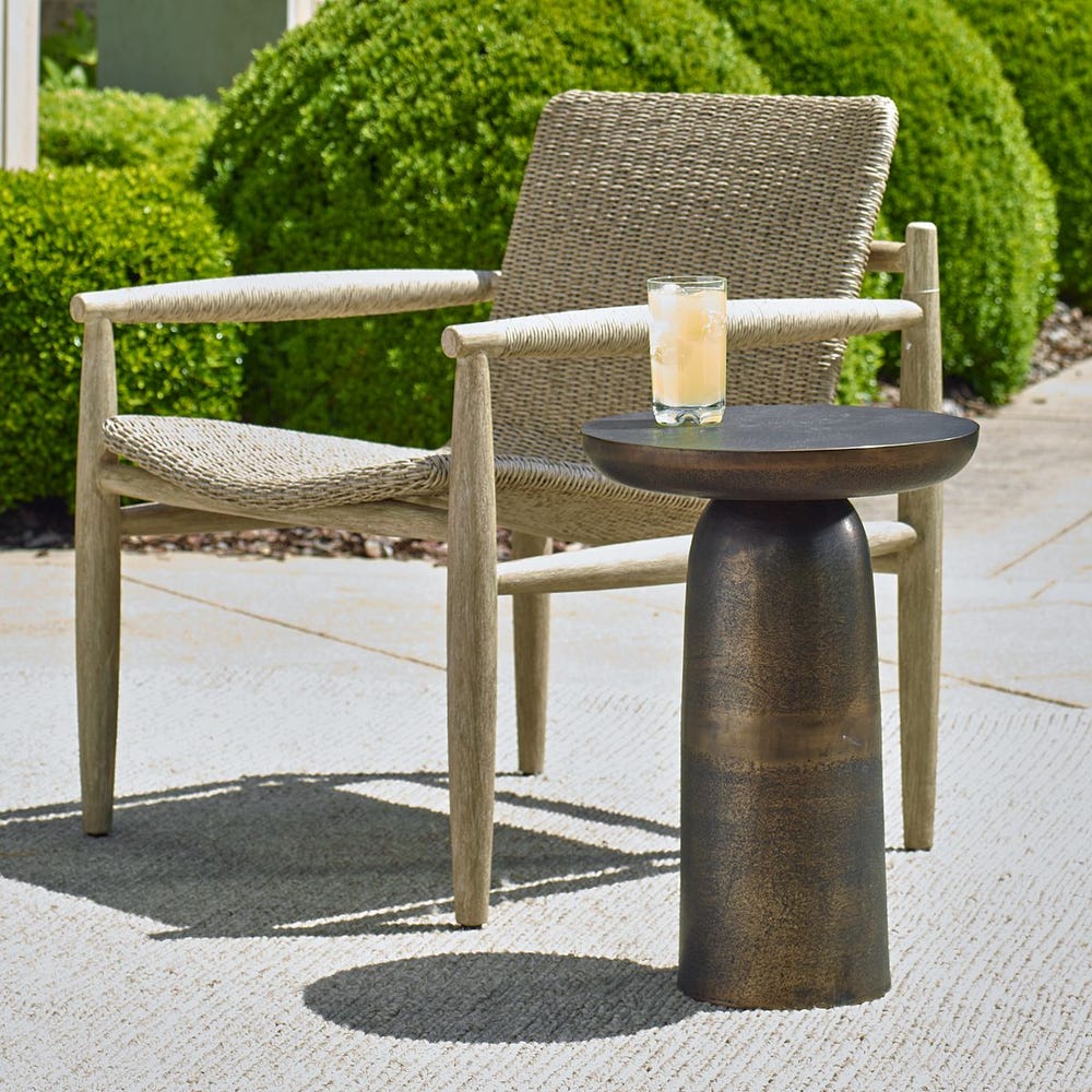 Joppa Indoor-Outdoor Accent Table, Golden Dark Bronze