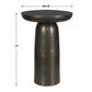 Joppa Indoor-Outdoor Accent Table, Golden Dark Bronze