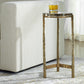 Eternity Outdoor Accent Table, Brass