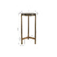 Eternity Outdoor Accent Table, Brass