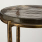 Eternity Outdoor Accent Table, Brass