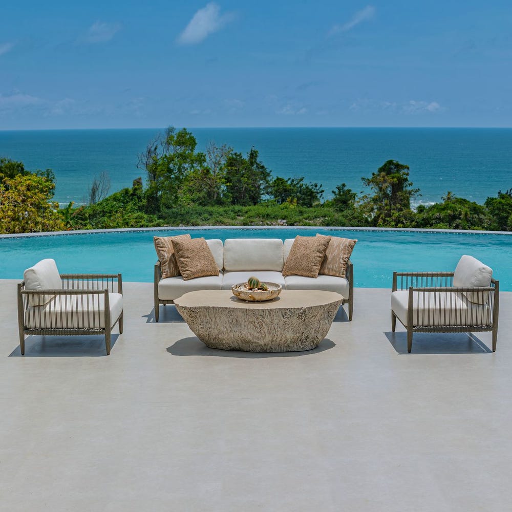 Borneo Outdoor Sofa, Oyster