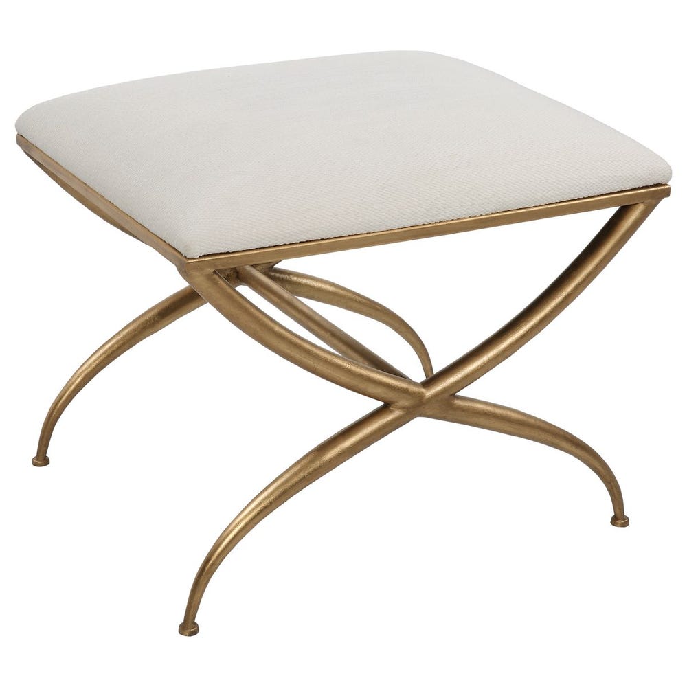 Crossing Small Bench, White
