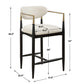 Moxie Counter Stool, Black