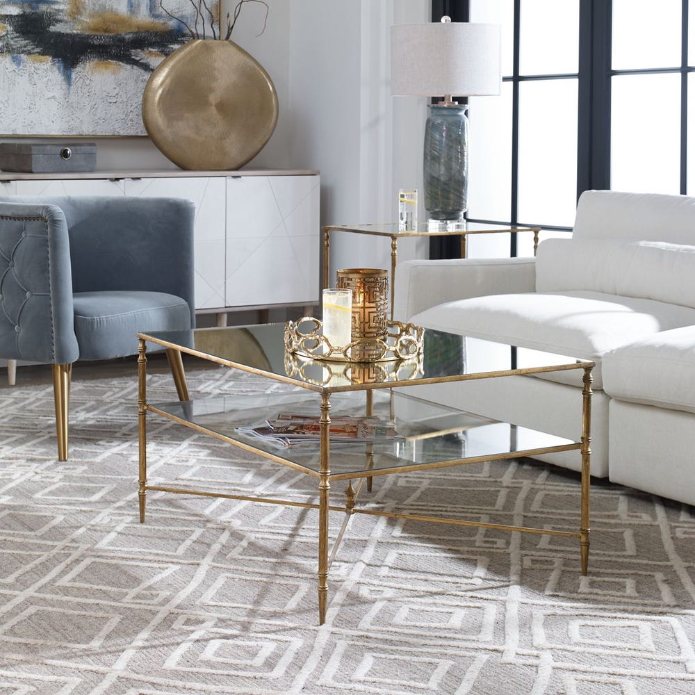 Henzler Coffee Table, Gold