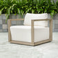 Remsen Outdoor Lounge Chair, Weathered Gray/Oyster