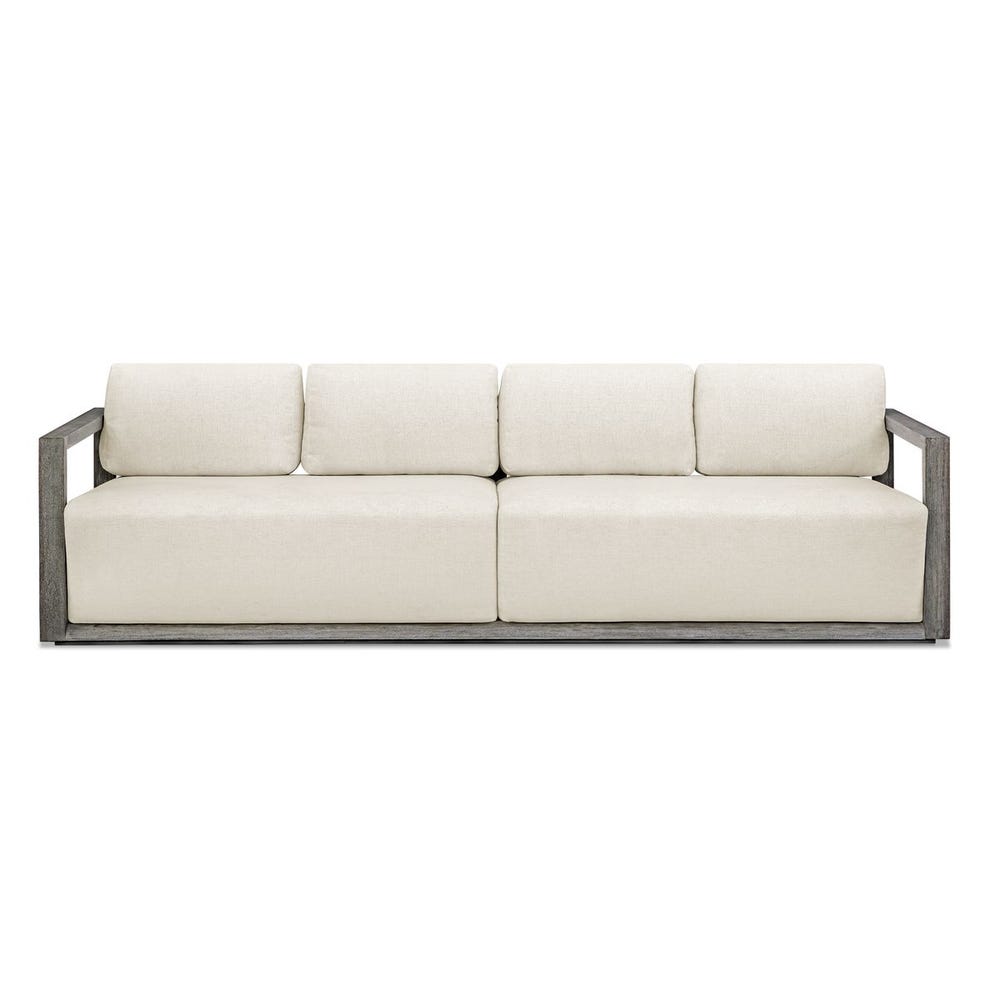 Remsen 4 Seater Outdoor Sofa, Weathered Gray/Oyster