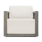Remsen Outdoor Lounge Chair, Weathered Gray/Oyster
