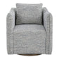 Corben Swivel Chair, Blue