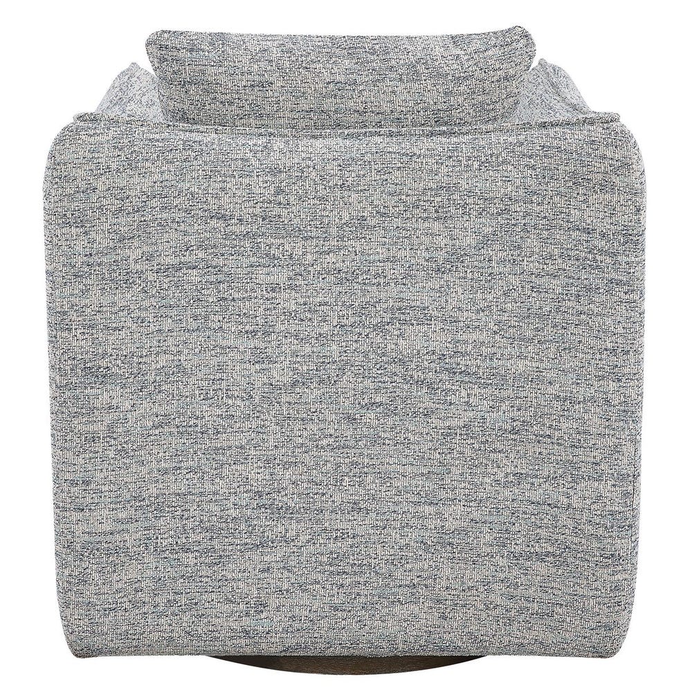 Corben Swivel Chair, Blue