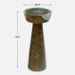 Mano Drink Table, Blue-Green
