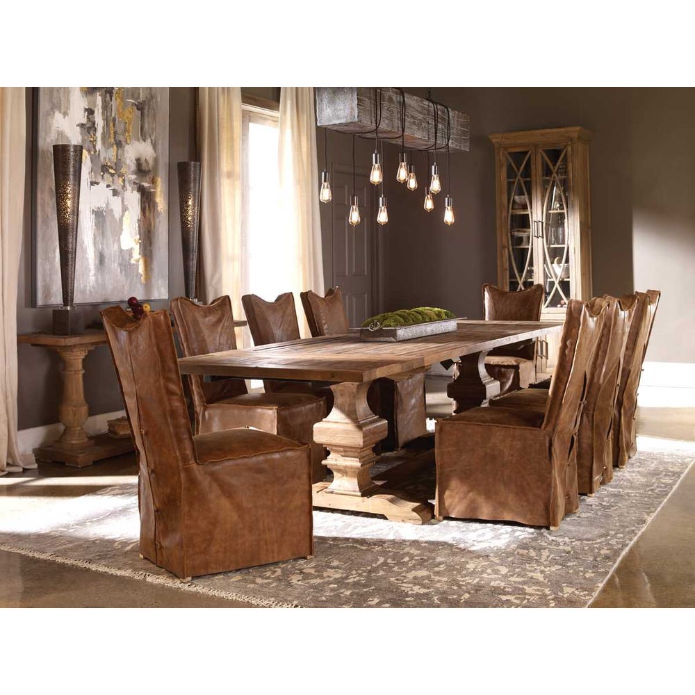 Delroy Armless Chair, Cognac, 2 Per Box, Priced Each