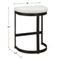 Ivanna Counter Stool, Black - White