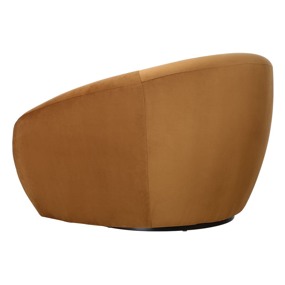 DeSoto Swivel Chair, Hazlenut