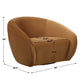DeSoto Swivel Chair, Hazlenut