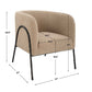 Jacobsen Accent Chair, Latte Shearling