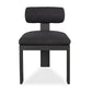 Bolster Back Outdoor Dining Chair, Charcoal