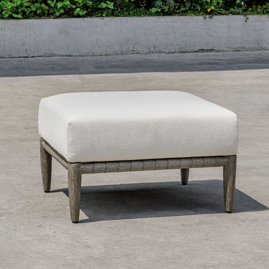 Borneo Outdoor Ottoman, Oyster