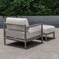 Borneo Outdoor Ottoman, Oyster