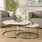 Aragon Nesting Coffee Tables, White, S/2