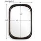 Malone Mirror, Bronze