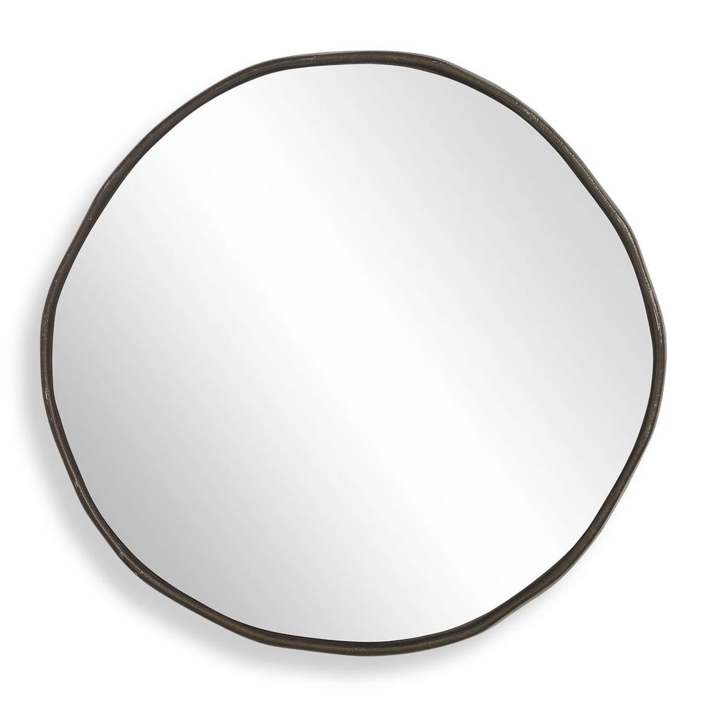 Lowen Round Mirror, Bronze