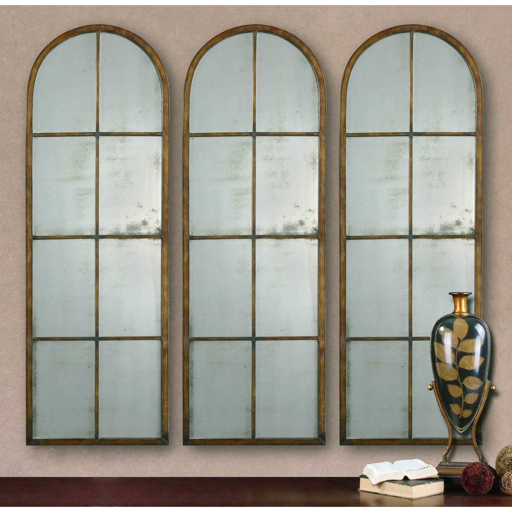 Amiel Arch Mirror, Bronze