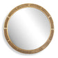 Heart Of Gold Round Mirror