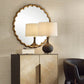 Cerrito Round Mirror, Brass