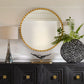 Dandridge Round Mirror, Gold