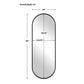 Varina Tall Mirror, Black