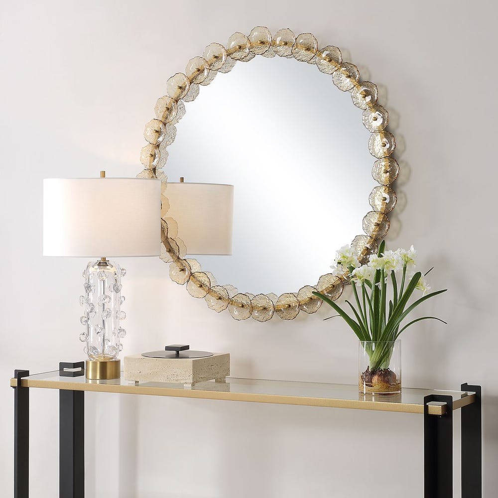 Nolina Round Mirror, 2 CARTONS