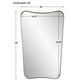 Belvoir Mirror, Brass