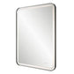 Crofton Lighted Large Mirror, Black