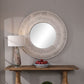 Sailor's Knot Round Mirror, White