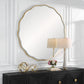 Aneta Large Round Mirror, Gold