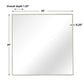 Alexo Square Mirror, Silver