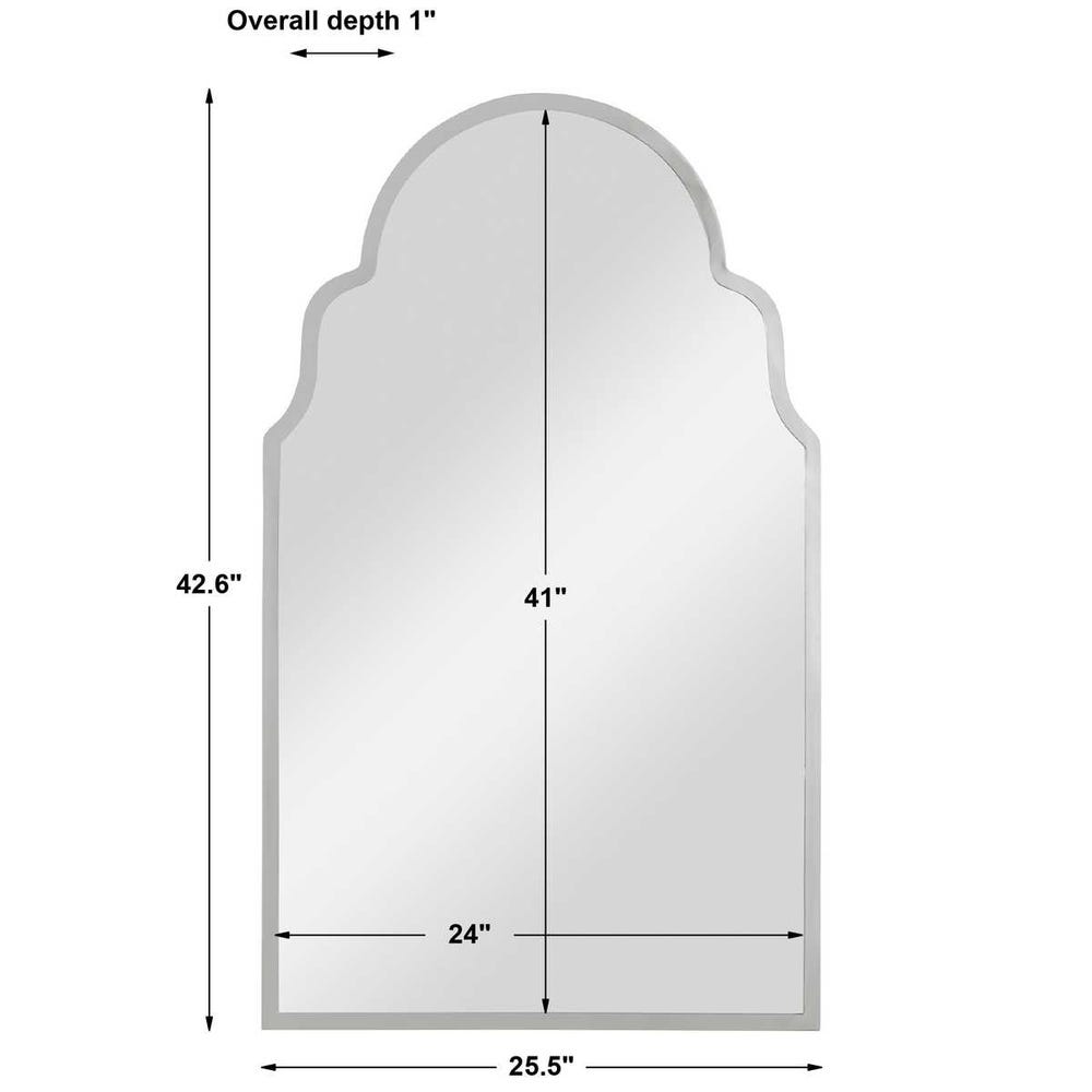 Brayden Arch Mirror, Nickel