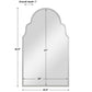 Brayden Arch Mirror, Nickel