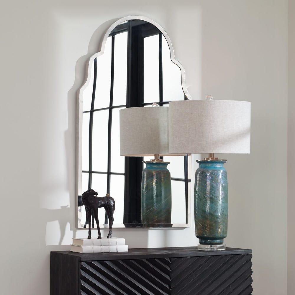 Brayden Arch Mirror, Nickel