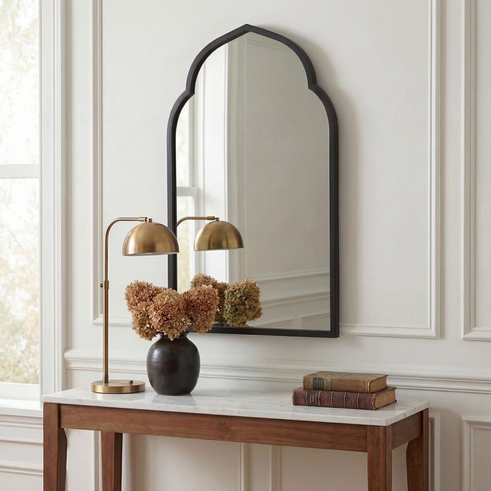 Kenitra Arch Mirror, Black