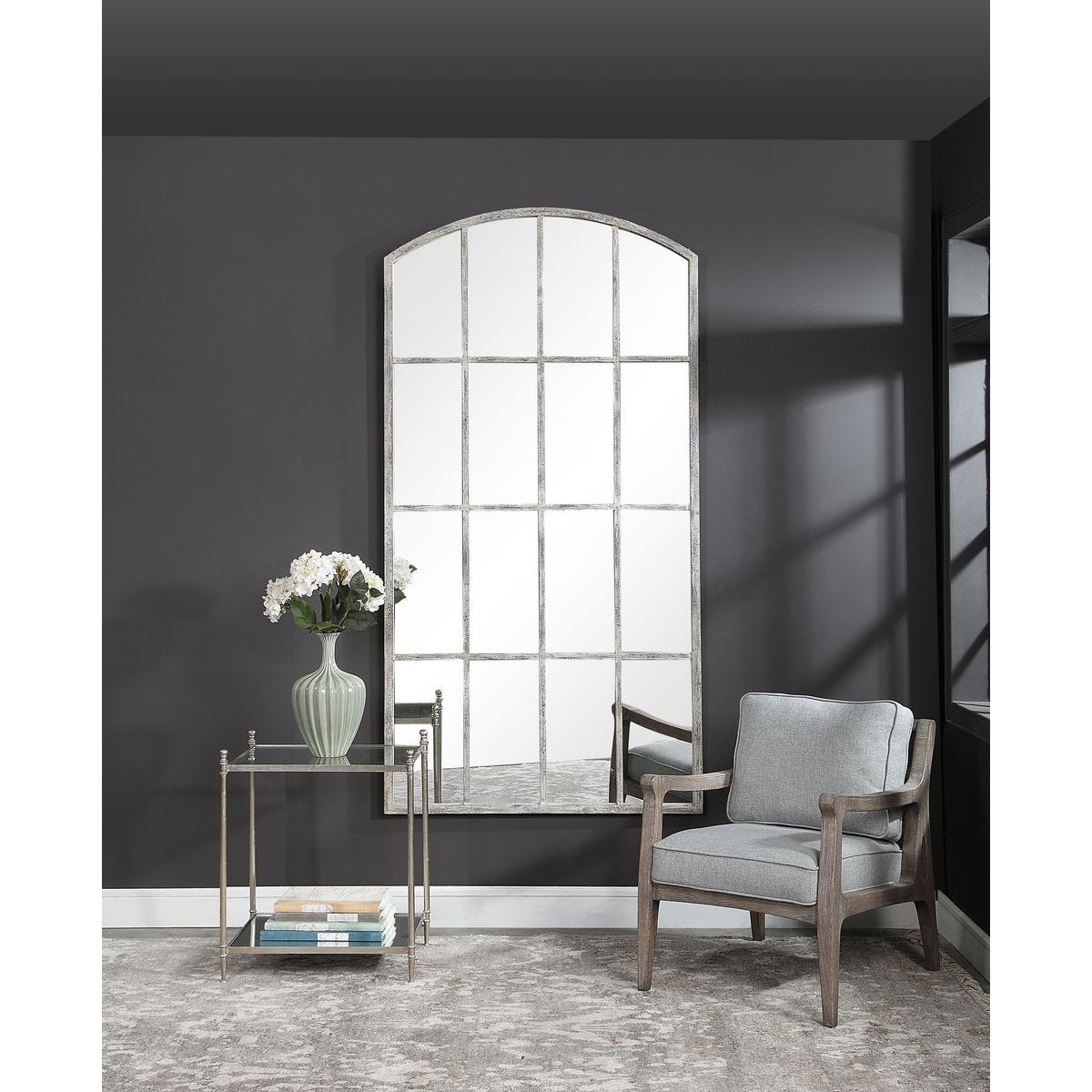 Amiel Large Arch Mirror, Ivory