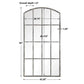Amiel Large Arch Mirror, Ivory
