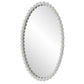 Serna Oval Mirror, White