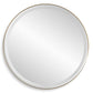 Crofton Lighted Round Mirror, Brass