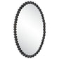 Serna Oval Mirror, Black