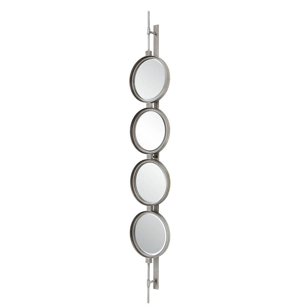 Button Mirror, Silver