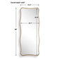 Pavia Tall Mirror, Gold